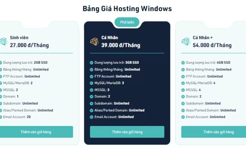 đăng ký hosting